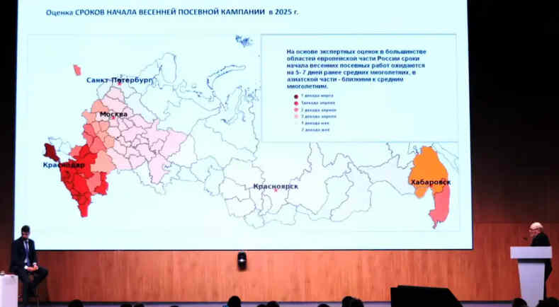 Прогноз сроков начала весенней посевной